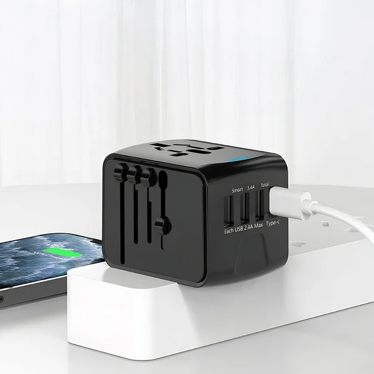 GlobalChargeâą | Multifunktionell reseadapter omvandlare