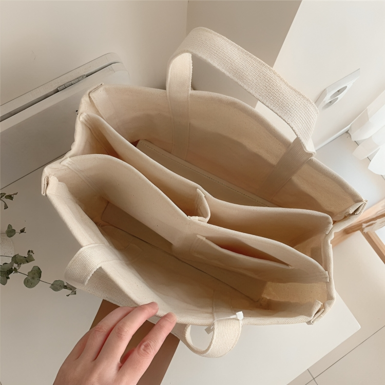 TILLFĂLLIGT 50% RABATT | UrbanToteâą | Totebag i canvas med flera fickor