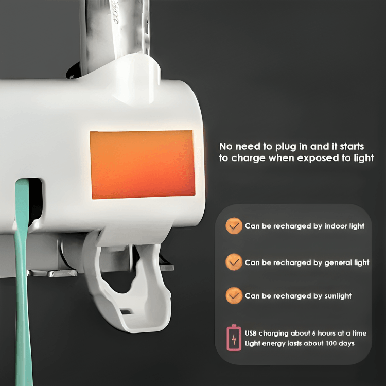 1 + 1 GRATIS IDAG | GermShield⹠| Smart UV-tandborsthÄllare - Aurora Stockholm