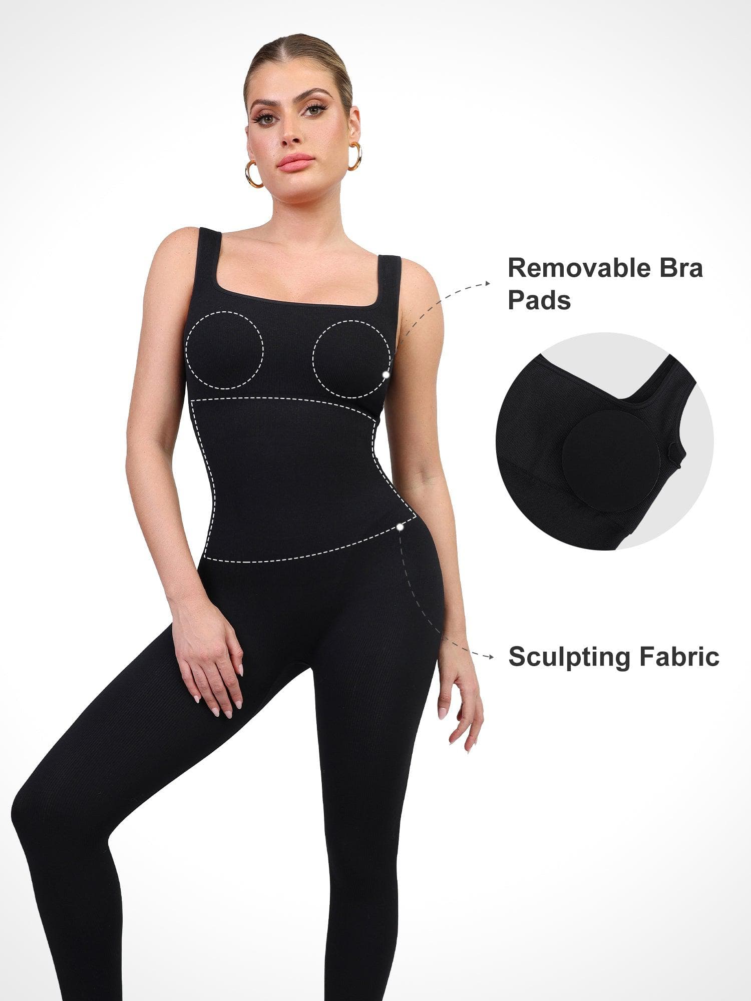 SculptFit⹠| Sömlös shapewear-sportoverall