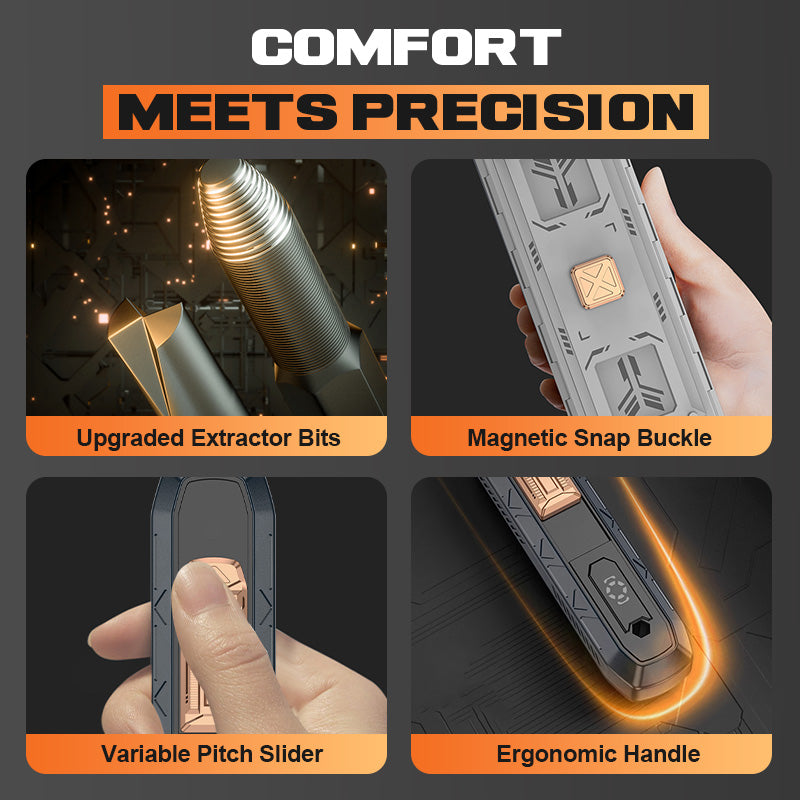 BitVaultâą | 180-i-1 professionell precisionsskruvmejselsats