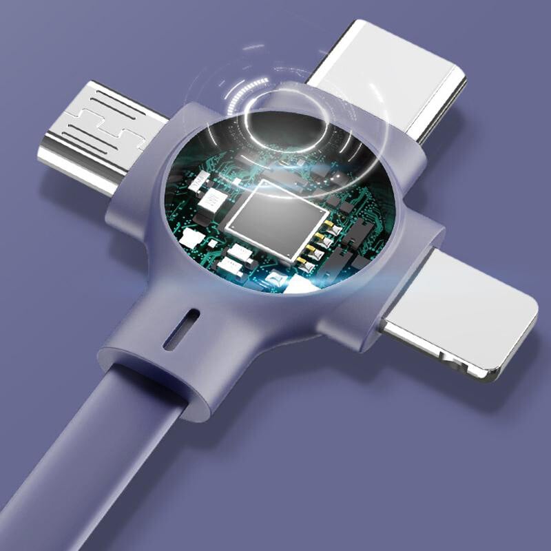 ChargeHubâą | 3-i-1 USB-snabbladdningskabel