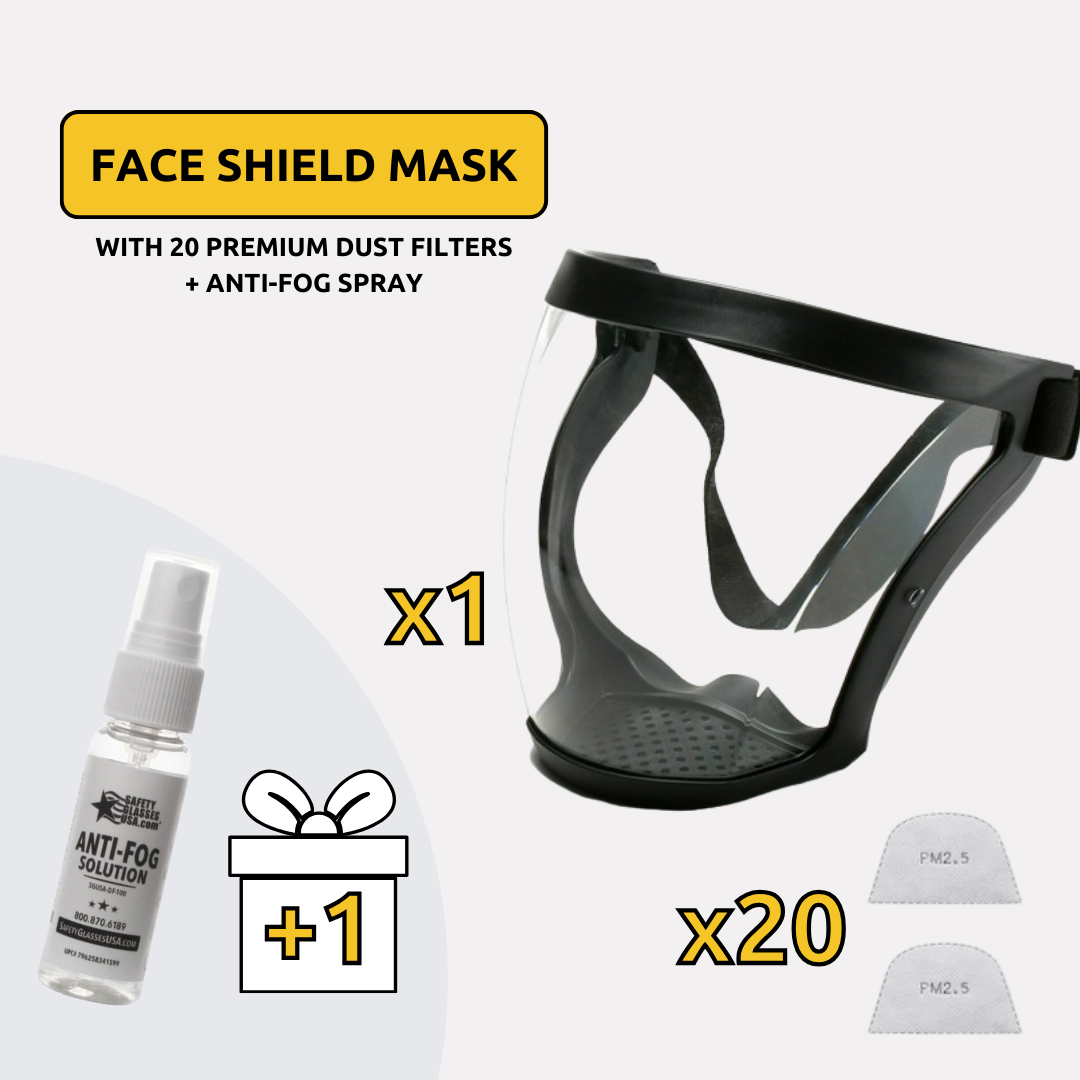 TILLFÄLLIGT 50% RABATT | VisionArmor™ | Anti-fog ansiktsskydd