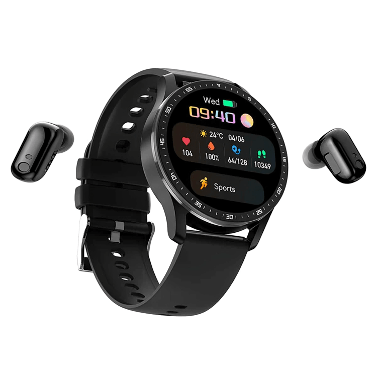 TILLFĂLLIGT 50% RABATT | WatchBeatsâą | Smartwatch med Hörlurar - Aurora Stockholm
