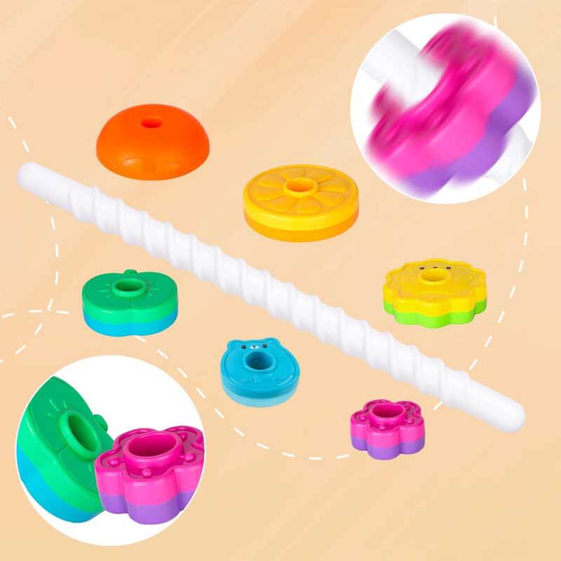 TILLFÄLLIGT 50% RABATT | SpinStack™ | Säkert, färgstarkt spel som fängslar barn