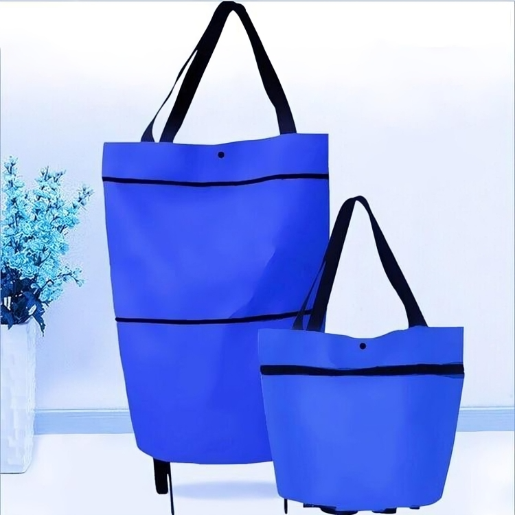 TrolleyTote⹠| Vikbar shoppingvÀska med hjul
