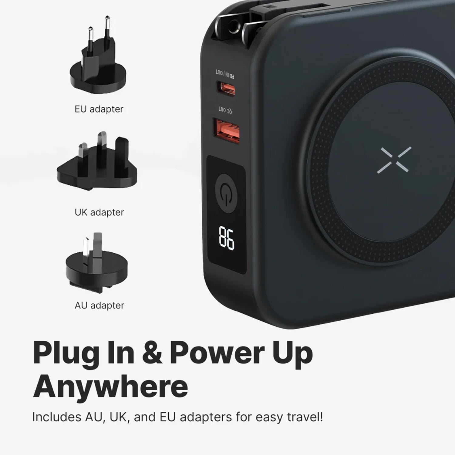 PowerPack⹠| Universell powerbank för resor