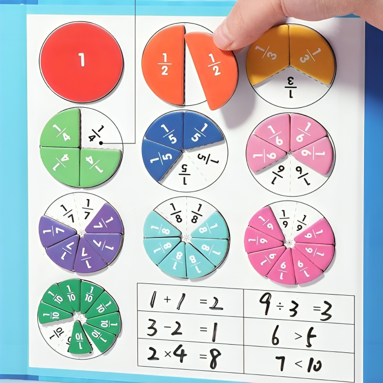 TILLFĂLLIGT 50% OFF | PuzzlePieâą | Magnetisk fraktionspusselbok