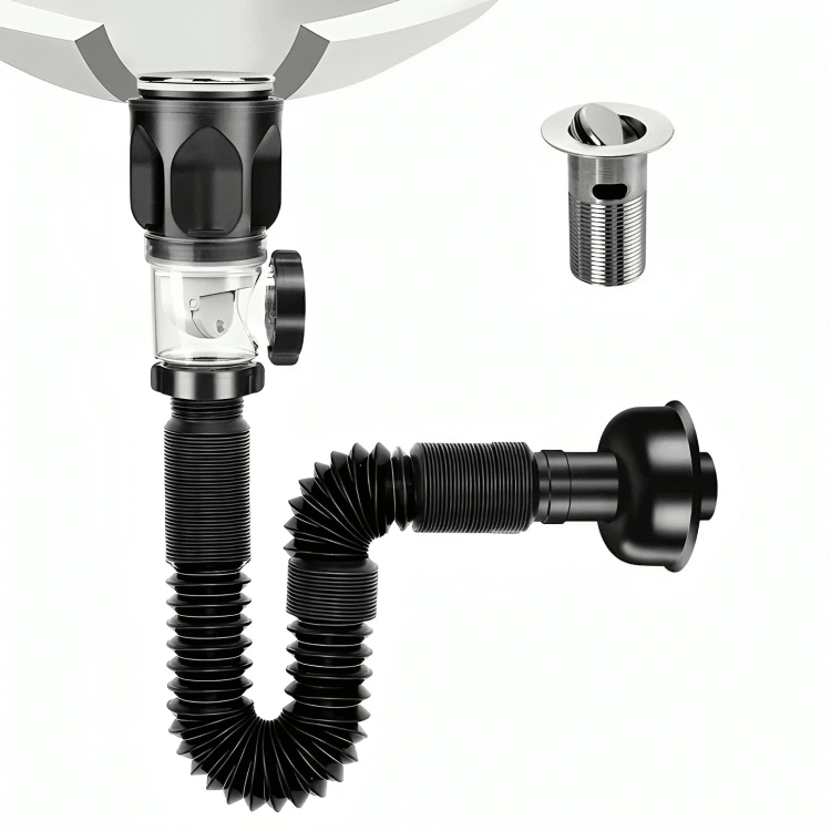TILLFĂLLIGT 50% RABATT | DrainProâą | Luktfritt teleskopiskt avloppsrör - Aurora Stockholm