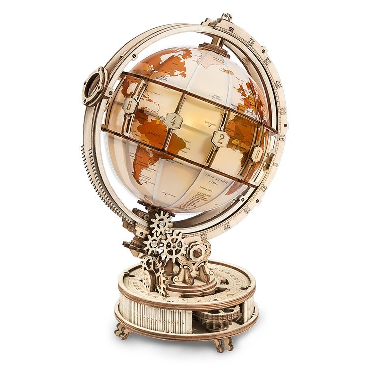 TILLFĂLLIGT 50% RABATT | IllumiGlobeâą | Glödande 3D-glob pussel lampa