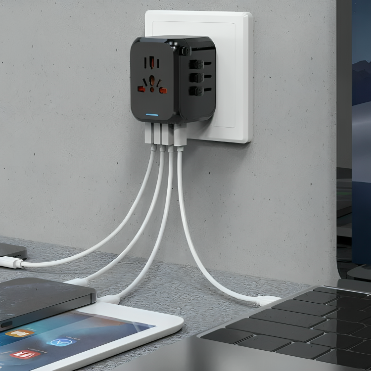 GlobalChargeâą | Multifunktionell reseadapter omvandlare