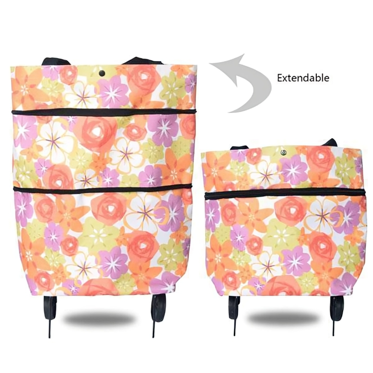 TrolleyTote⹠| Vikbar shoppingvÀska med hjul