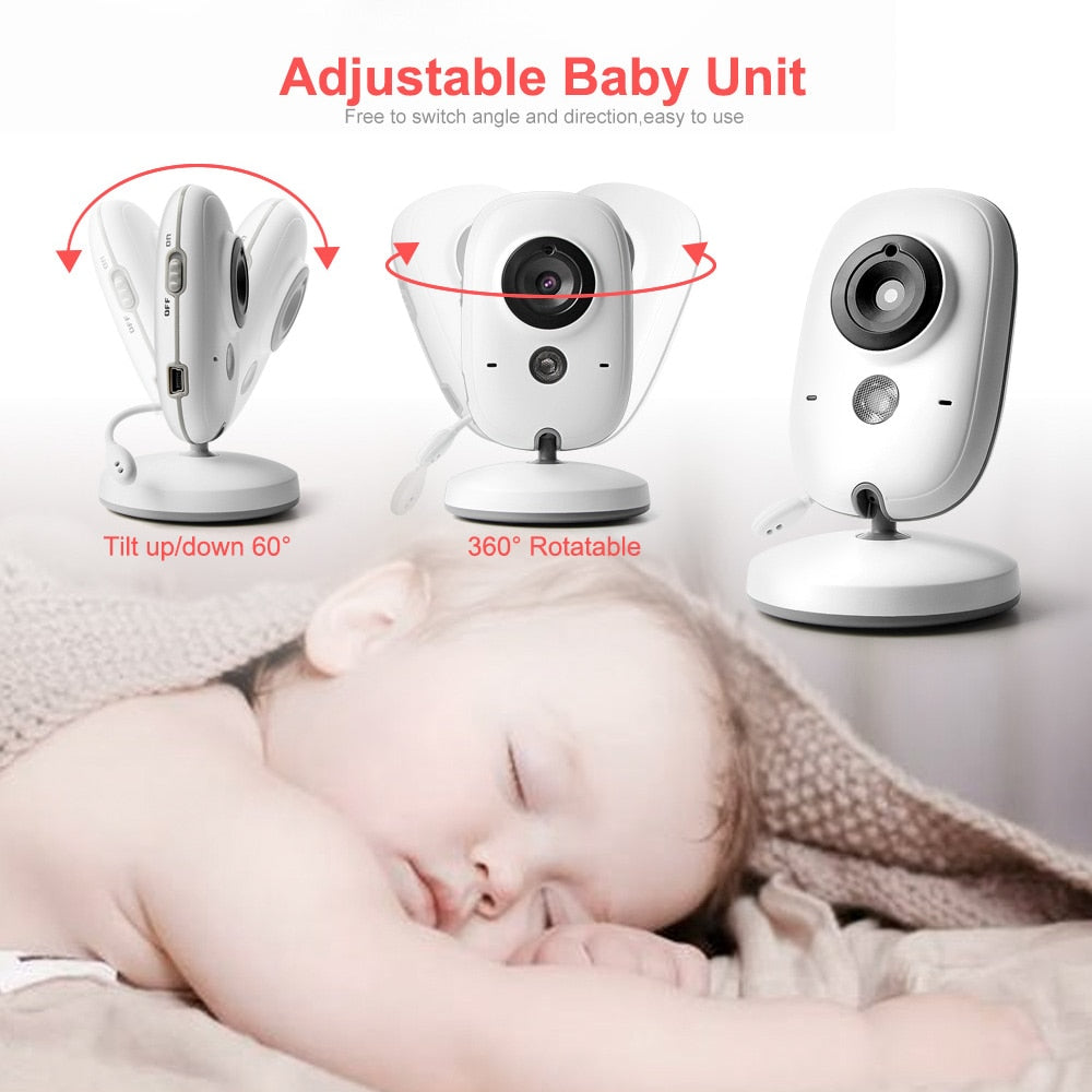 CradleView™ | Trådlös babymonitor med LCD-display och 2-vägs ljudsamtal
