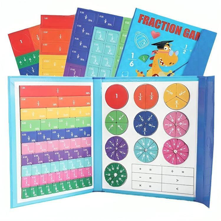 TILLFĂLLIGT 50% OFF | PuzzlePieâą | Magnetisk fraktionspusselbok
