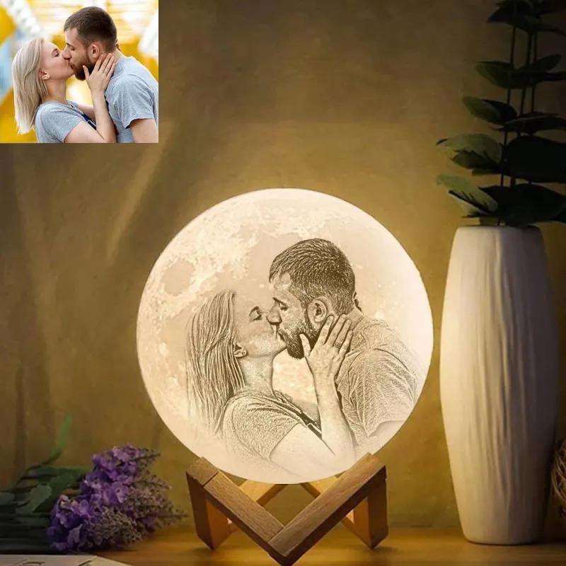 LunaMemoir⹠| Personlig 3D-mÄnlampa
