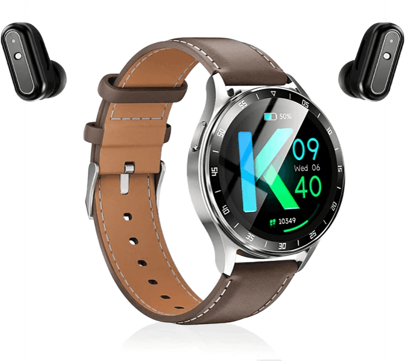TILLFĂLLIGT 50% RABATT | WatchBeatsâą | Smartwatch med Hörlurar - Aurora Stockholm