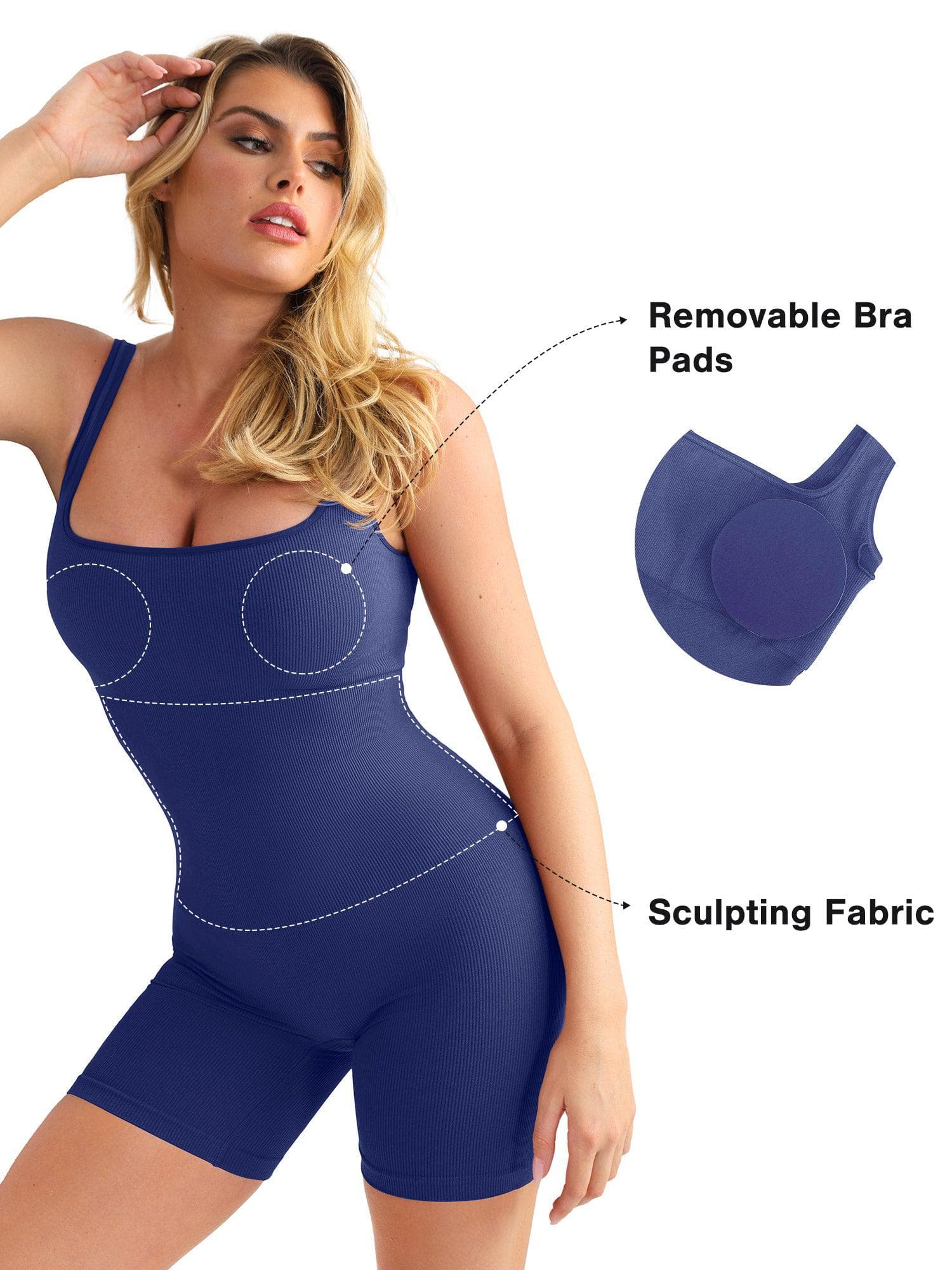 SculptFit⹠| Sömlös shapewear-sportoverall