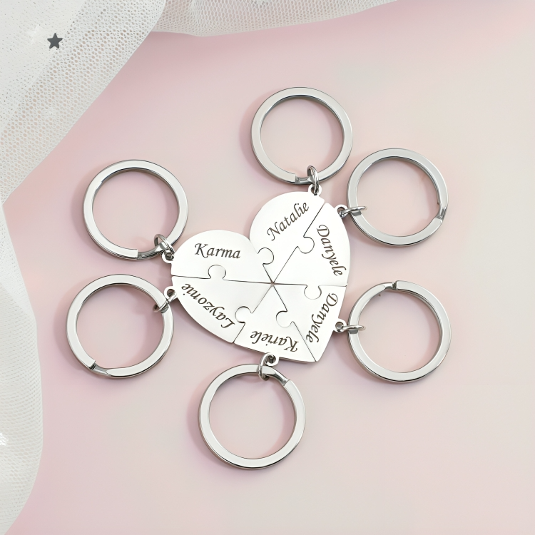 LoveFragment⹠| Personligt hjÀrtpusselhalsband