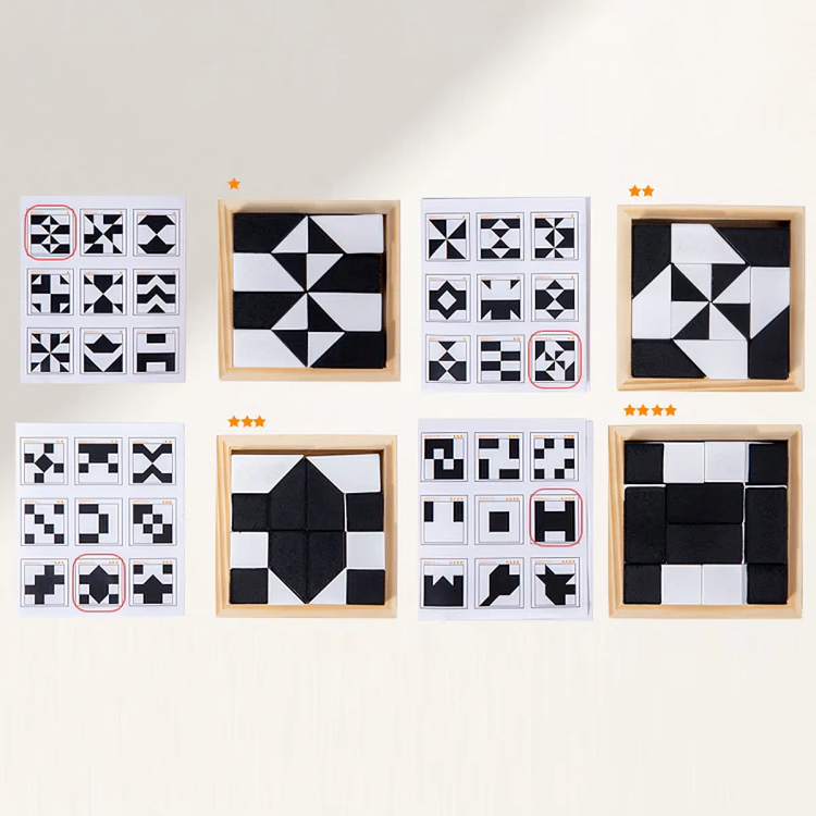 TILLFĂLLIGT 50% RABATT | BrainBlocksâą | Montessori 3D-pusselblock