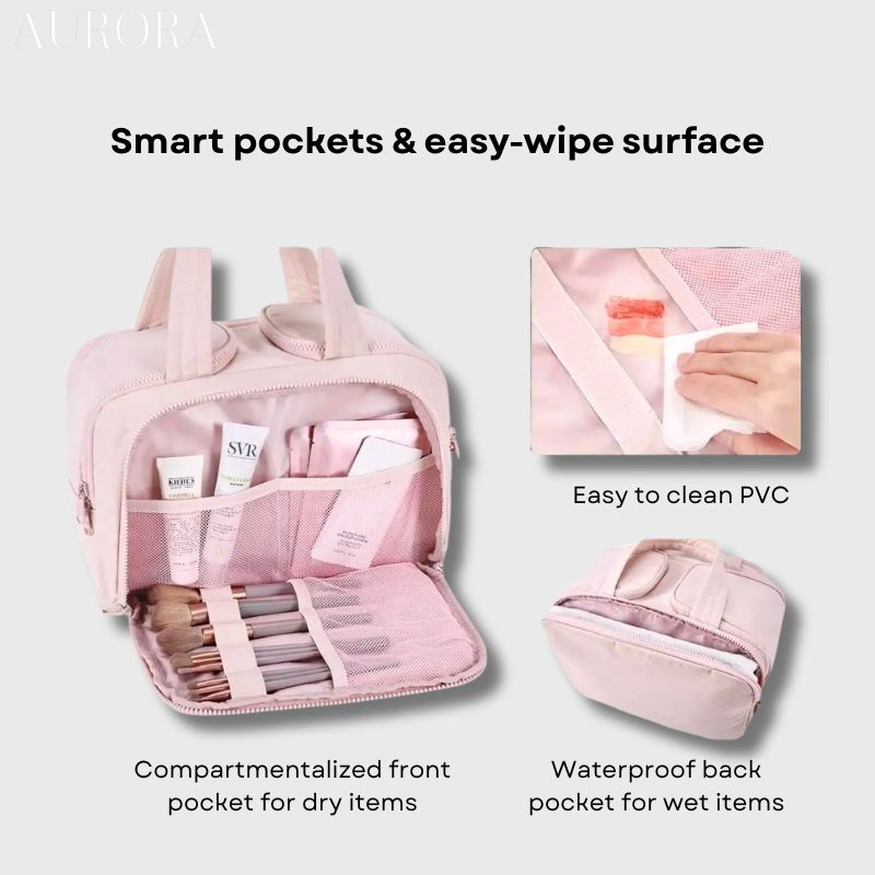 CosmiPack™ | Håller toalettartiklar organiserade och upprätt!