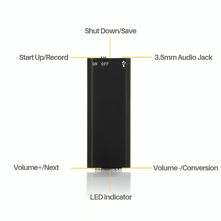 MiniSpy™ | Ultra-slimmad mini-röstinspelare