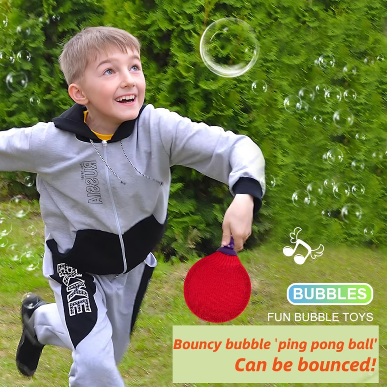 BubbleBounce™ | Kreativt bordtennisracket-set för såpbubblor