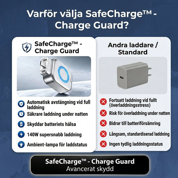 1 + 1 GRATIS IDAG  SafeCharge™ - Ladning Vakt