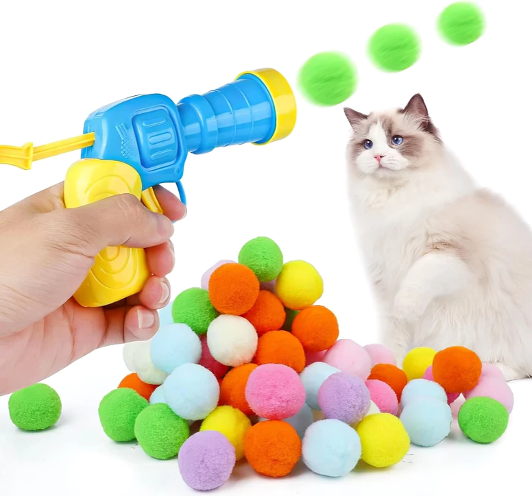WhiskerLauncher™ | Kastpistol för kattleksaksboll