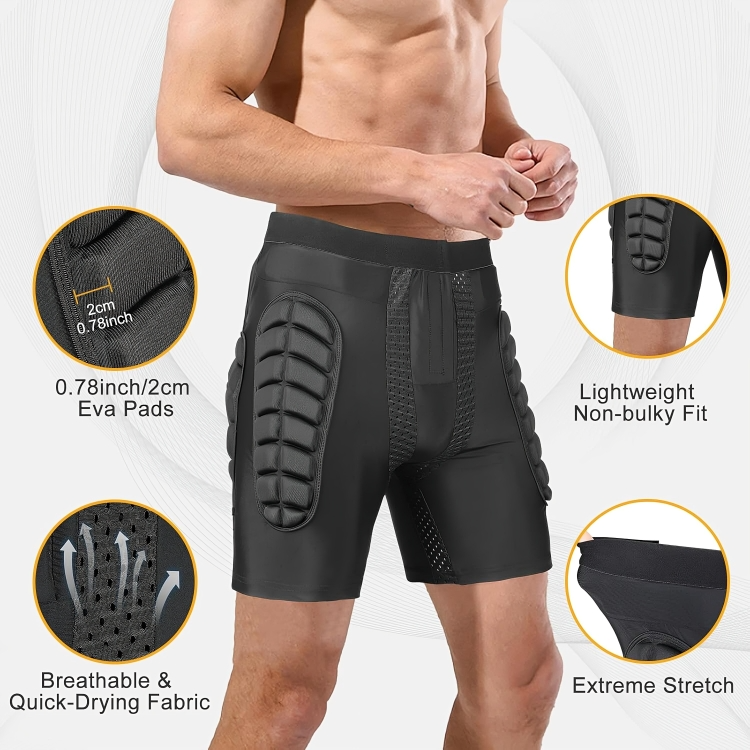 TILLFÄLLIGT 50% RABATT | ImpactGuard™ | Höft- och rumpvadderade skyddsshorts