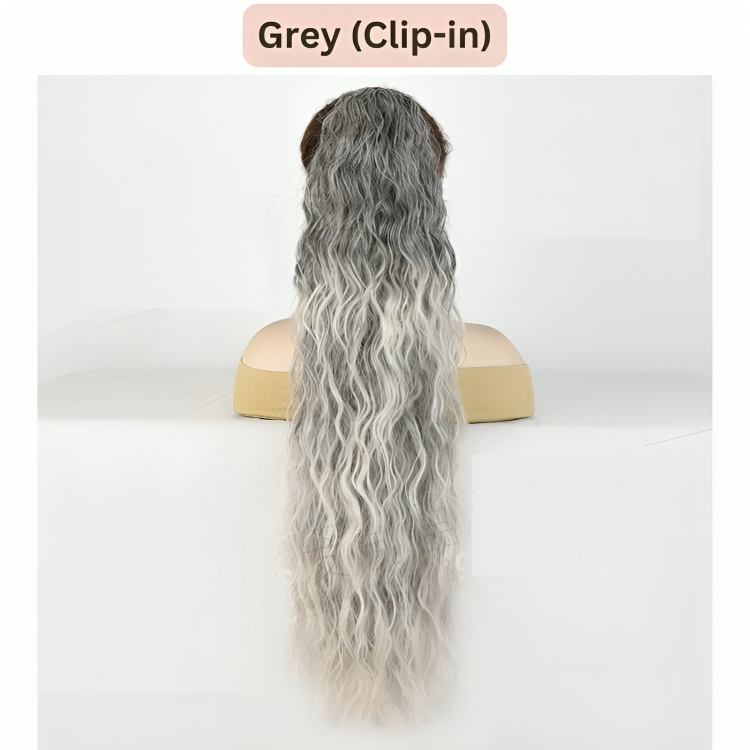 TILLFÄLLIGT 50% RABATT | ClipCurls™ | Lockig hårförlängning med hästsvans