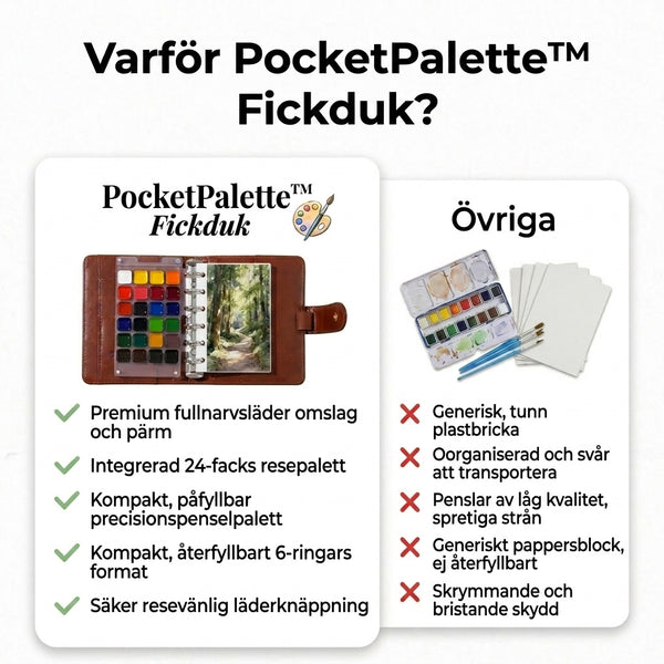 TILLFÄLLIGT 50% OFF  PocketPalette™ - Fickduk Canvas