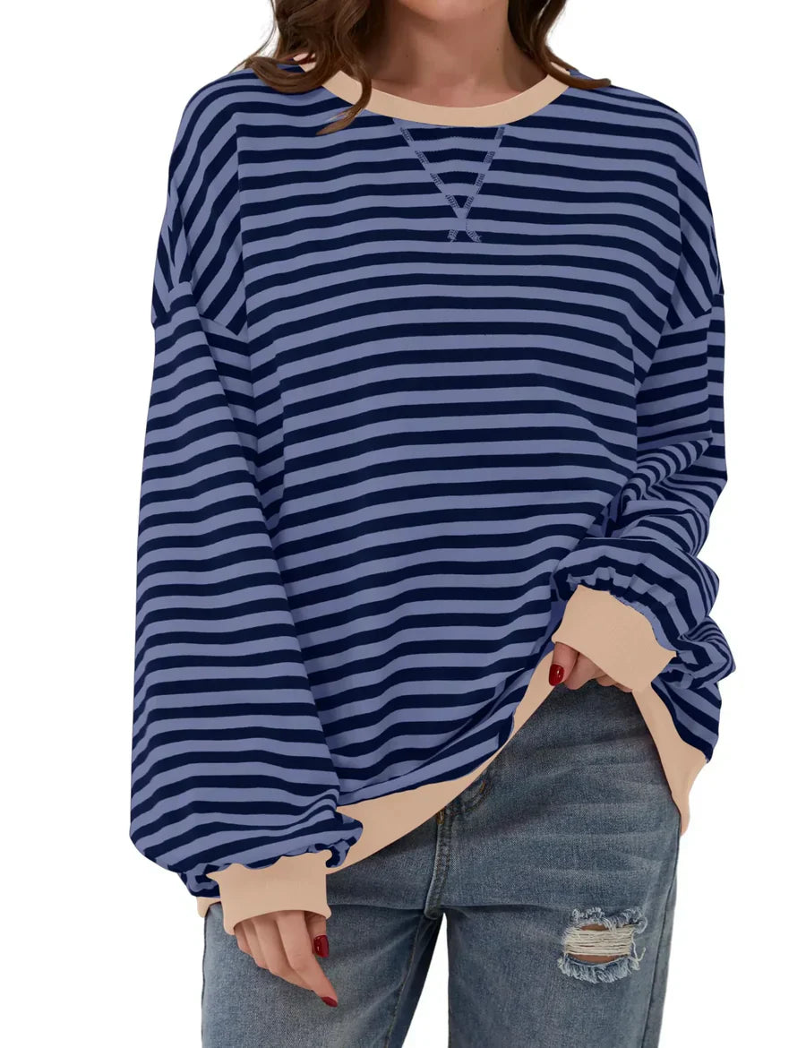 Zinnia™ | Oversize randig tröja