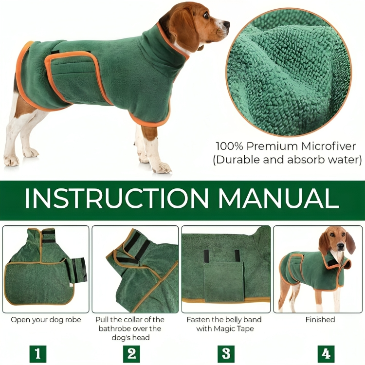 WarmPaws™ | Superabsorberande badrock för hundar