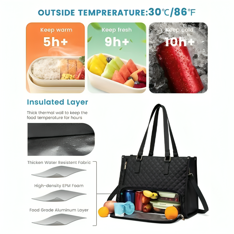 TILLFÄLLIGT 50% RABATT | TotePack™ | Se chic ut samtidigt som du håller måltiderna fräscha!