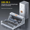 BitVault™ | 180-i-1 professionell precisionsskruvmejselsats
