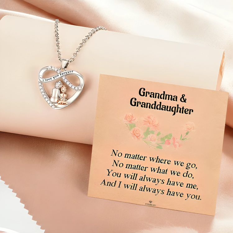 GrandDazzle™ | Halsband med kärleksfullt hjärta till barnbarn