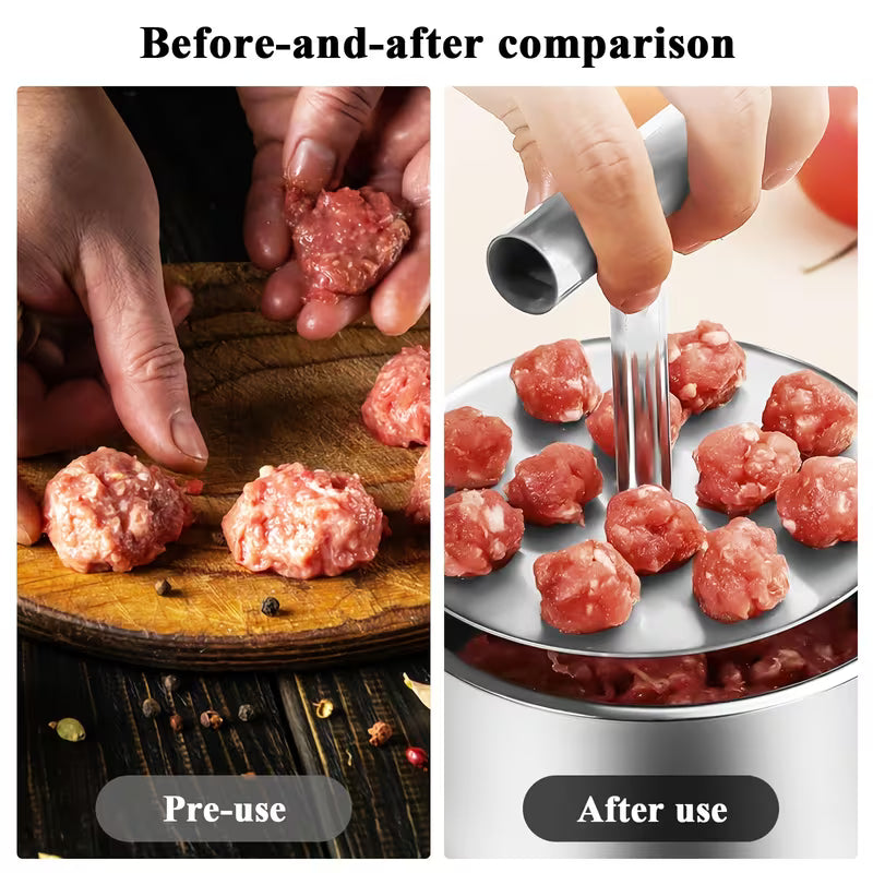 TILLFÄLLIGT 50% RABATT | MeatPress™ | Köttbullspressform av rostfritt stål