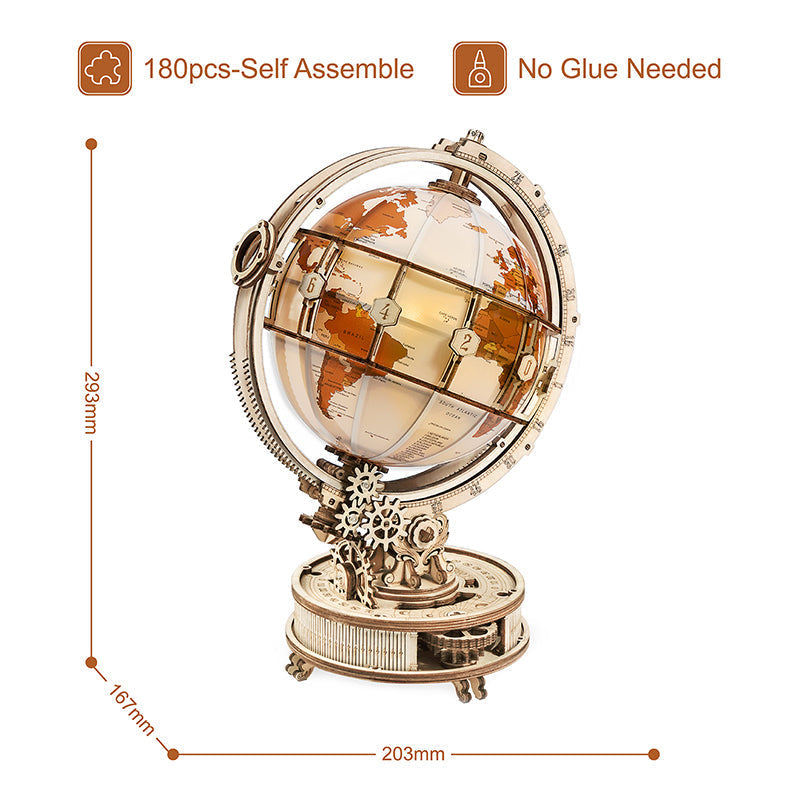 TILLFÄLLIGT 50% RABATT | IllumiGlobe™ | Glödande 3D-glob pussel lampa