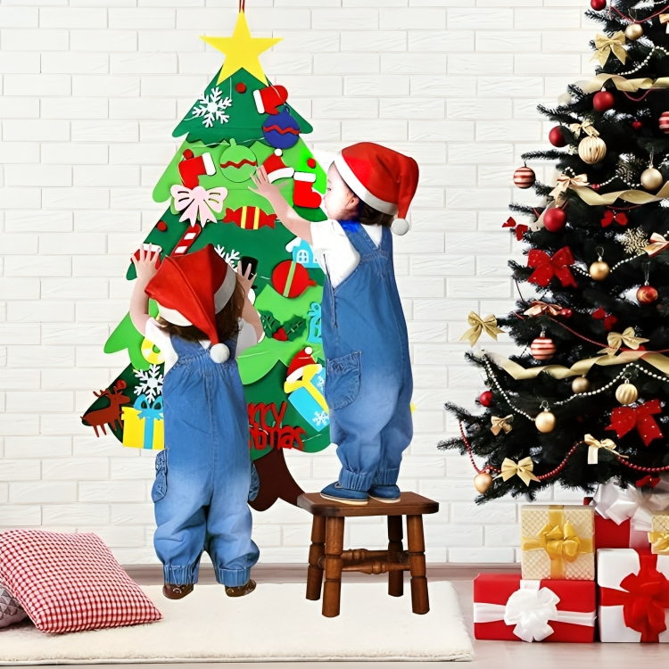 TILLFÄLLIGT 50% RABATT | JollyTree™ | DIY filt julgran för barn