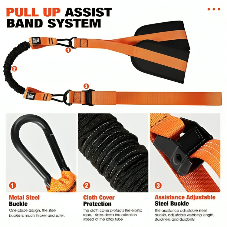 IDAG 60% RABATT | LiftBand™ | Behärska pull-ups på ett säkert sätt - ingen spotter behövs!