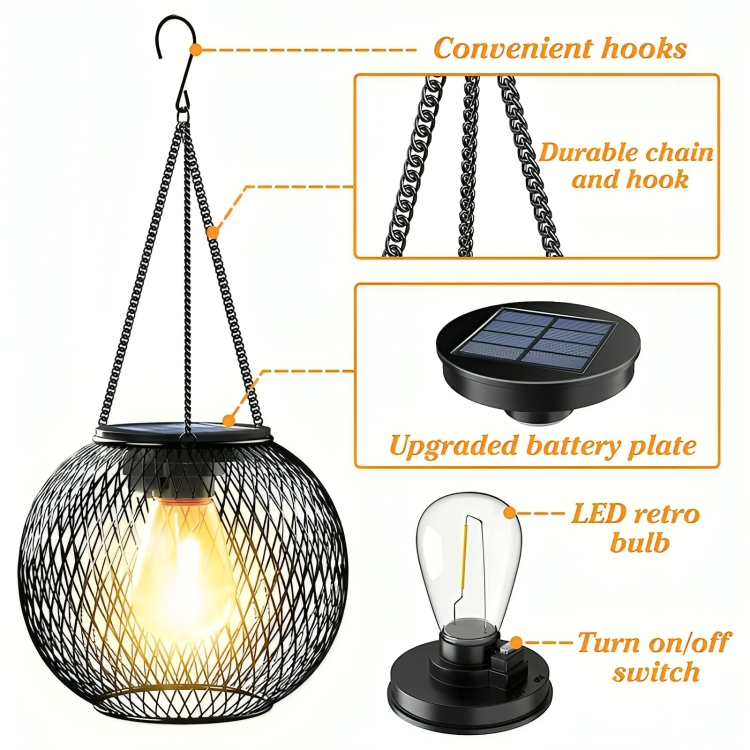 SolarLume™ | Retro sollyktor i metall