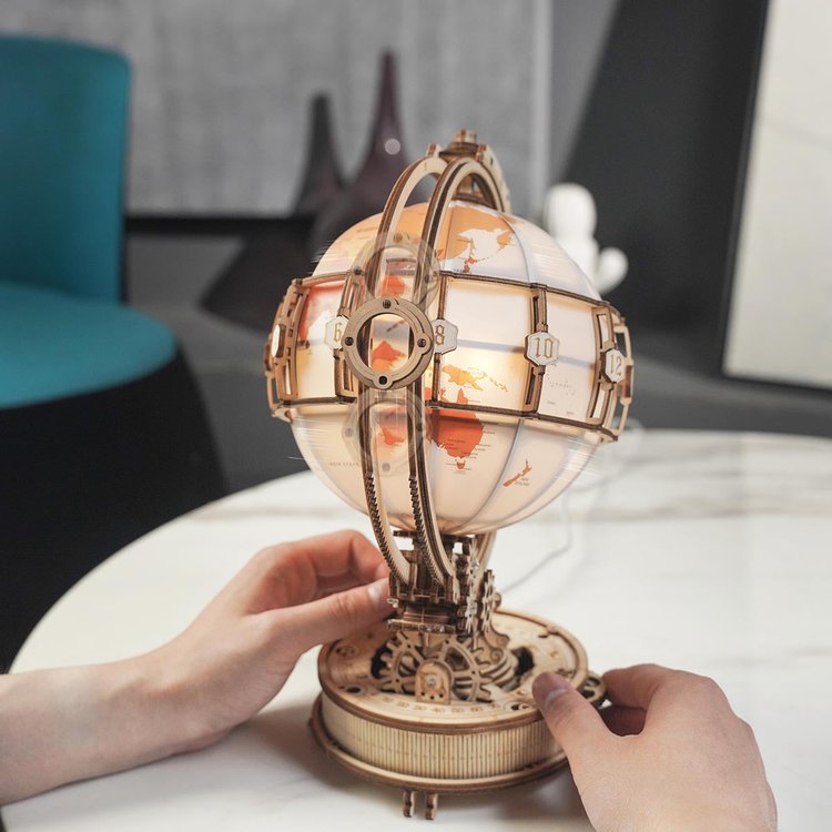 TILLFÄLLIGT 50% RABATT | IllumiGlobe™ | Glödande 3D-glob pussel lampa