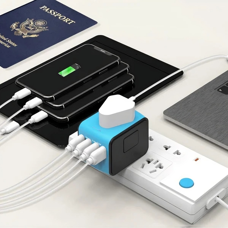 GlobalCharge™ | Multifunktionell reseadapter omvandlare