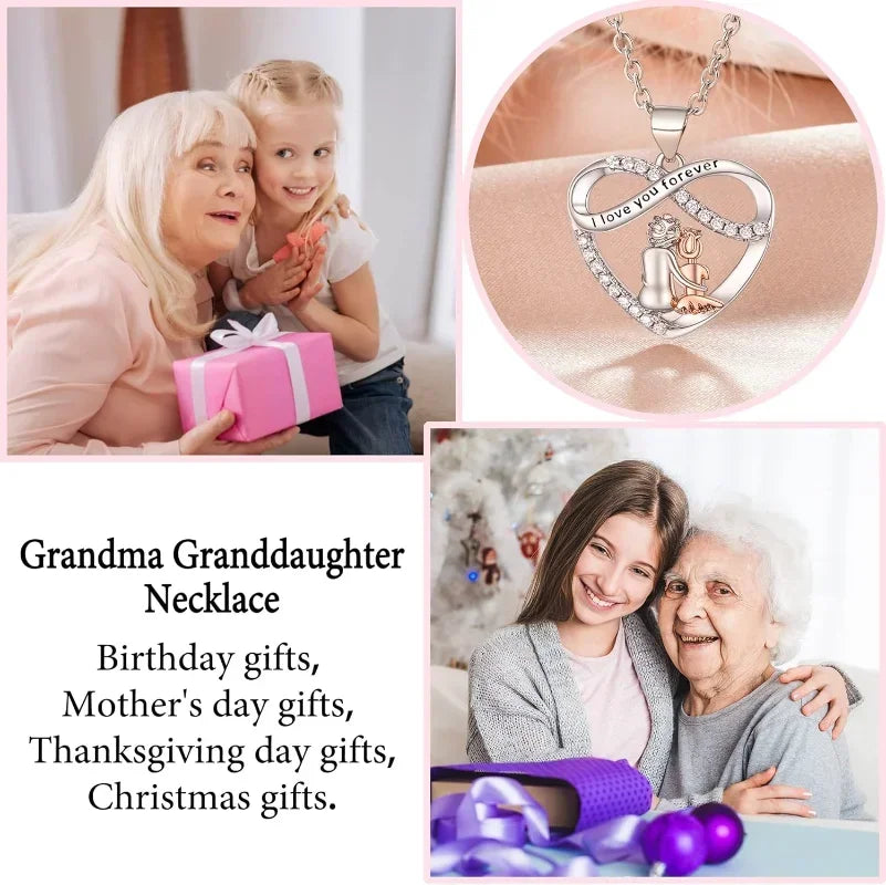 GrandDazzle™ | Halsband med kärleksfullt hjärta till barnbarn