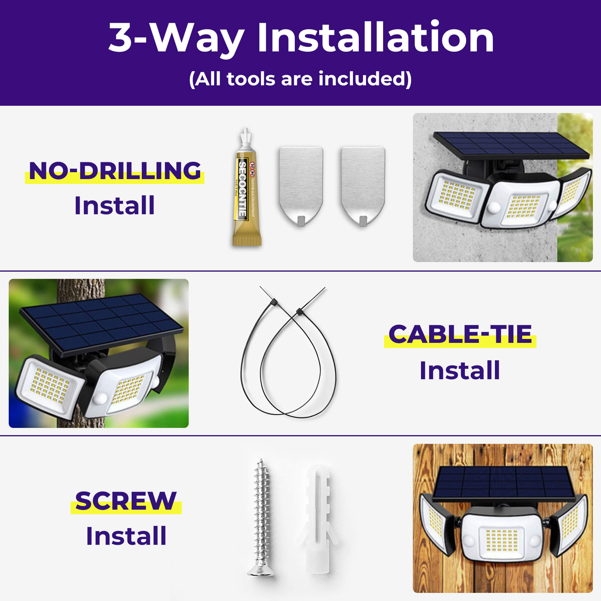 SolarBright™ | Solar LED utomhusbelysning