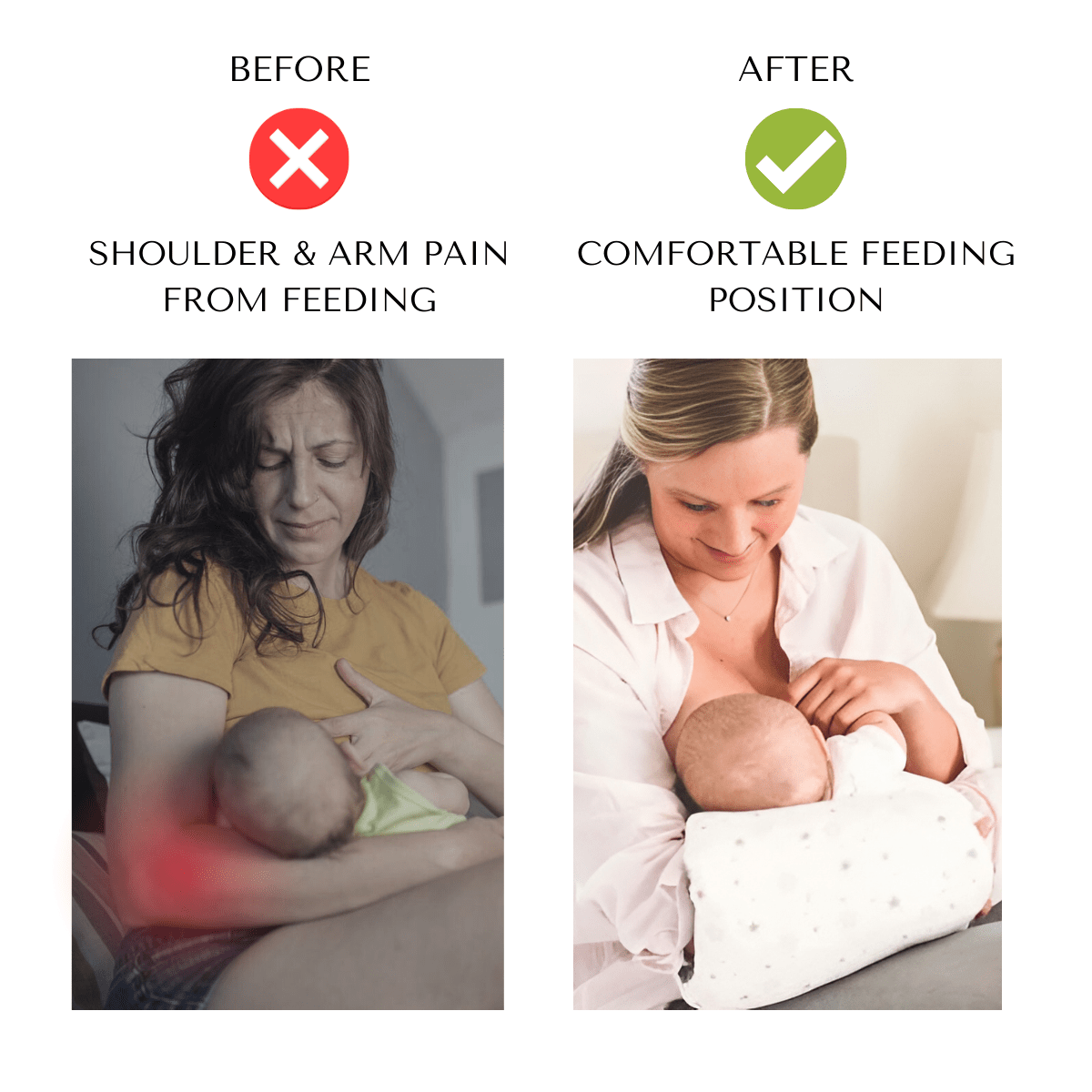 NurturePillow™ | Amningskudde armstöd för spädbarn