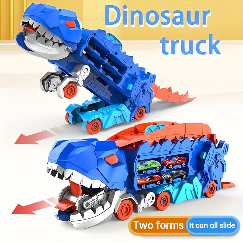 RacerRex™ | Dinosaurietransportbil med hopfällbar rutschkana