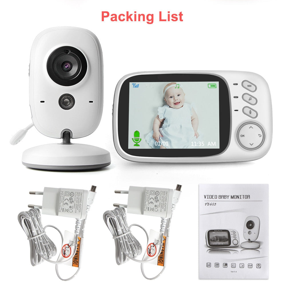 CradleView™ | Trådlös babymonitor med LCD-display och 2-vägs ljudsamtal
