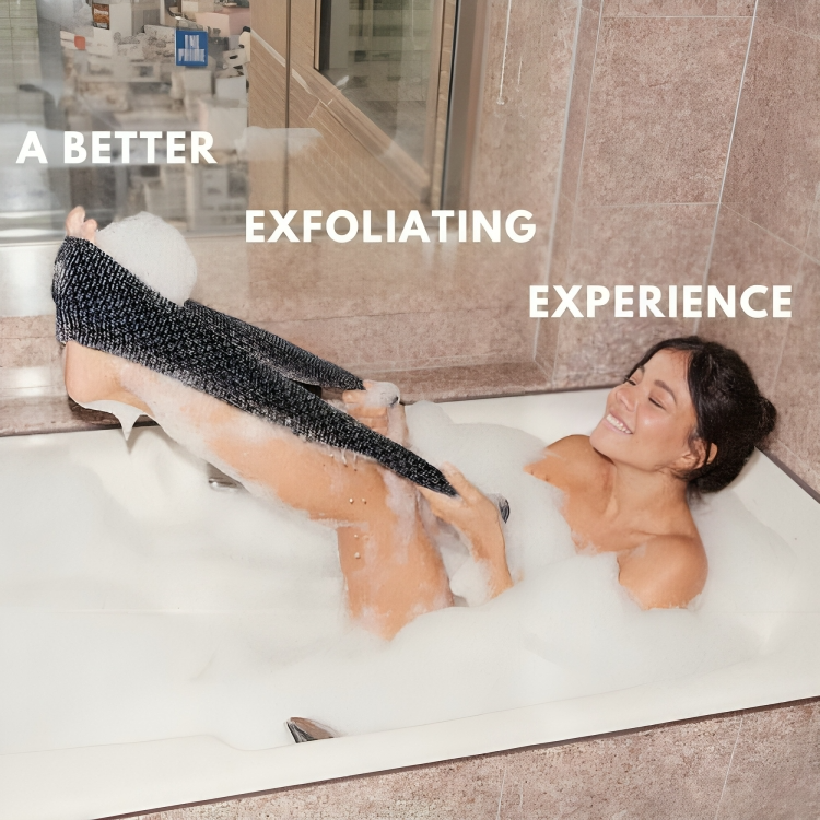 ScrubGlow™ | Antibakteriell, exfolierande duschhandduk