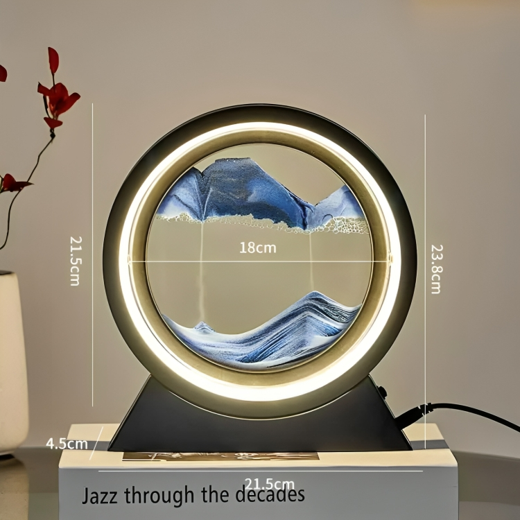 SandAura™ | Kreativ kvicksand timglas bordslampa
